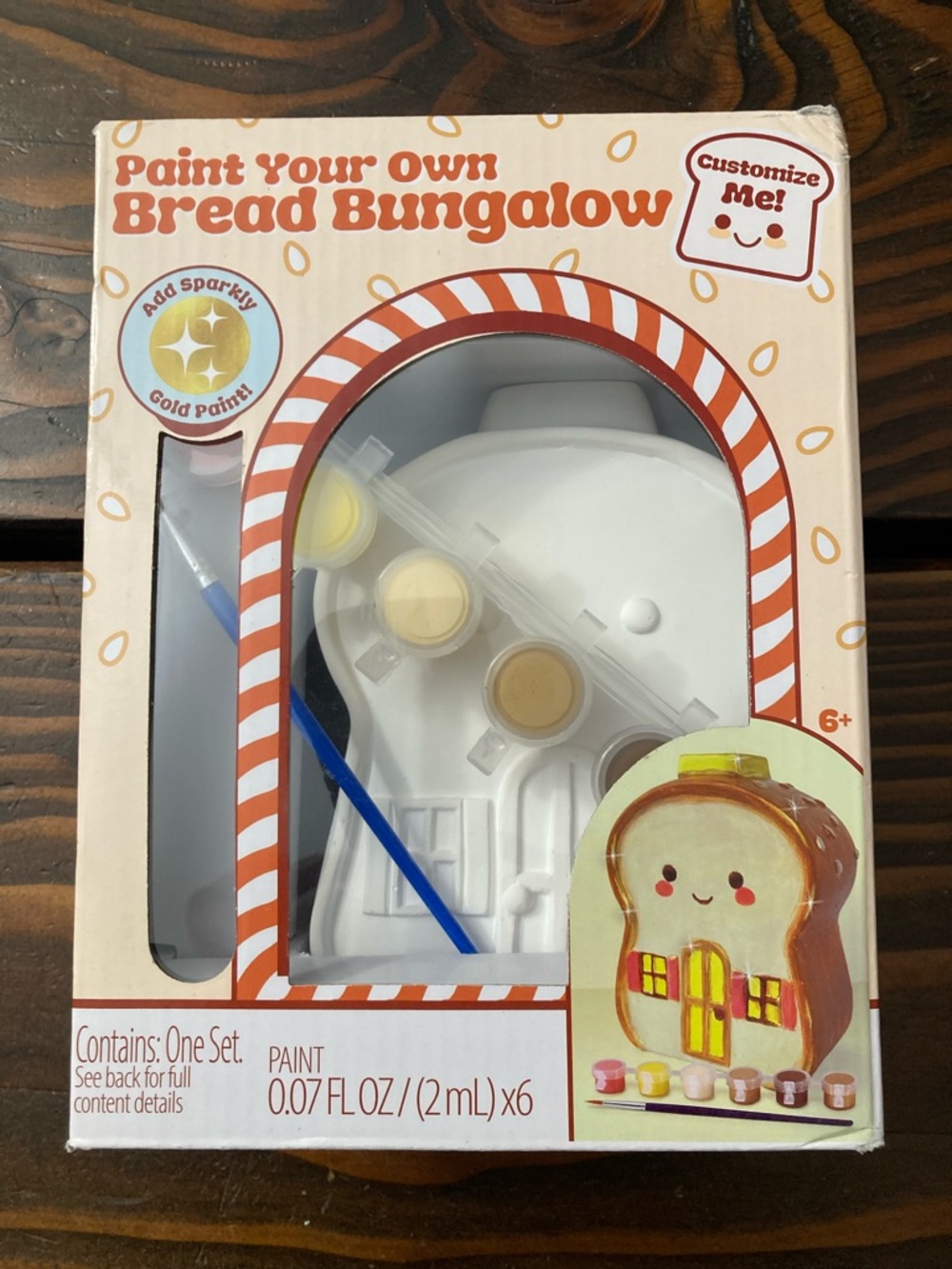Paint Your Own Bread Bungalow Kit - White/Brown